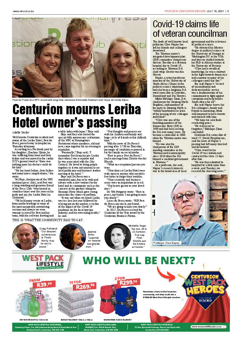 Rekord Centurion 16 July 2021 page 3