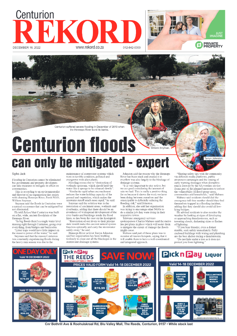 Rekord Centurion 16 December 2022 page 1