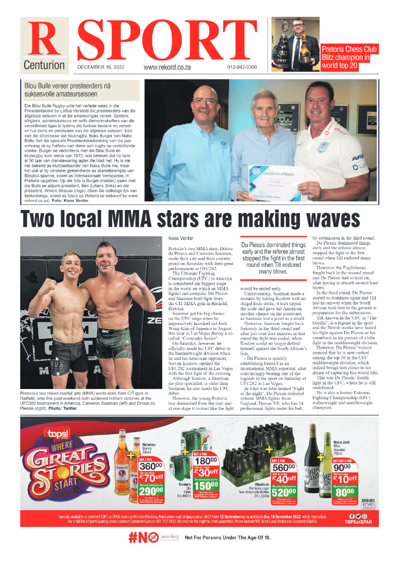 Rekord Centurion 16 December 2022 page 12