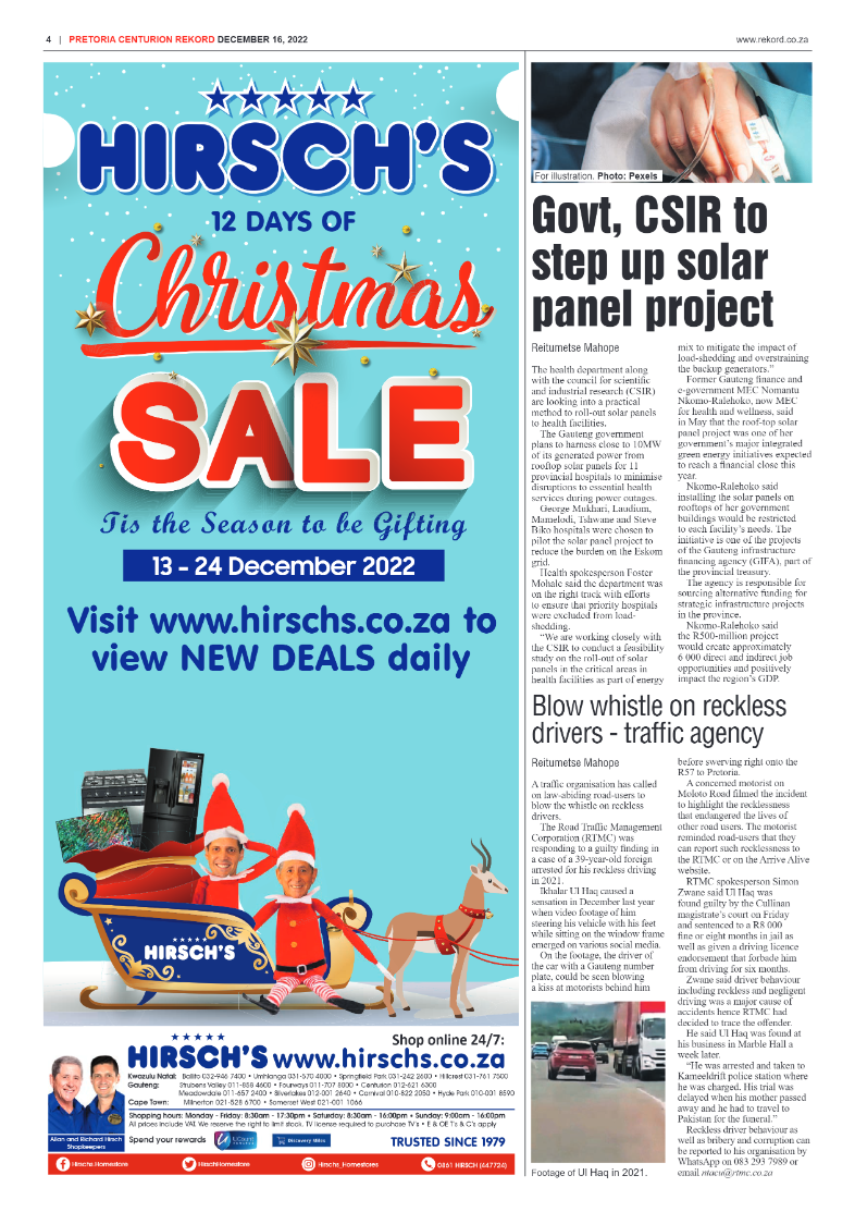 Rekord Centurion 16 December 2022 page 4