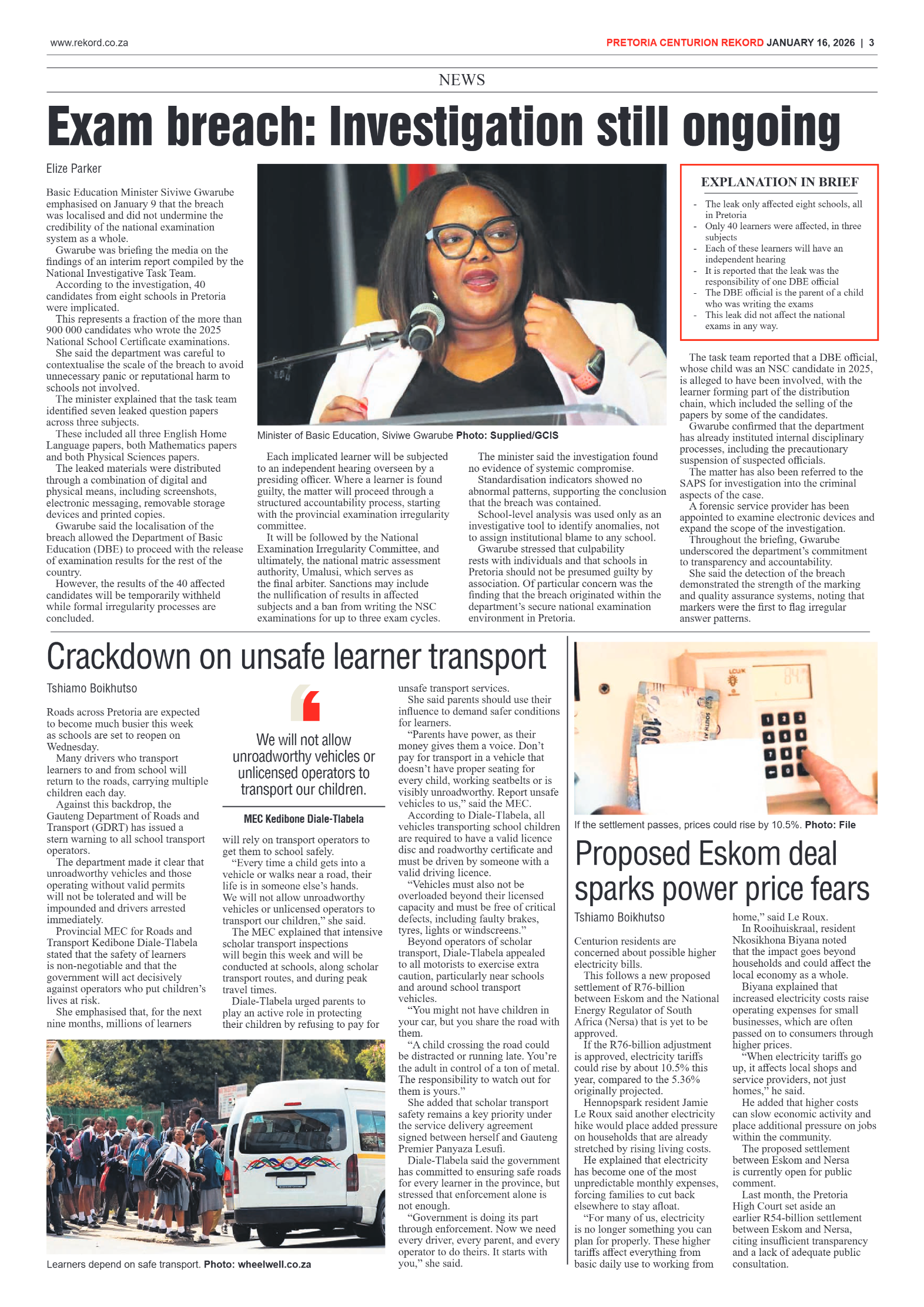 Rekord Centurion 16 January 2025 page 5