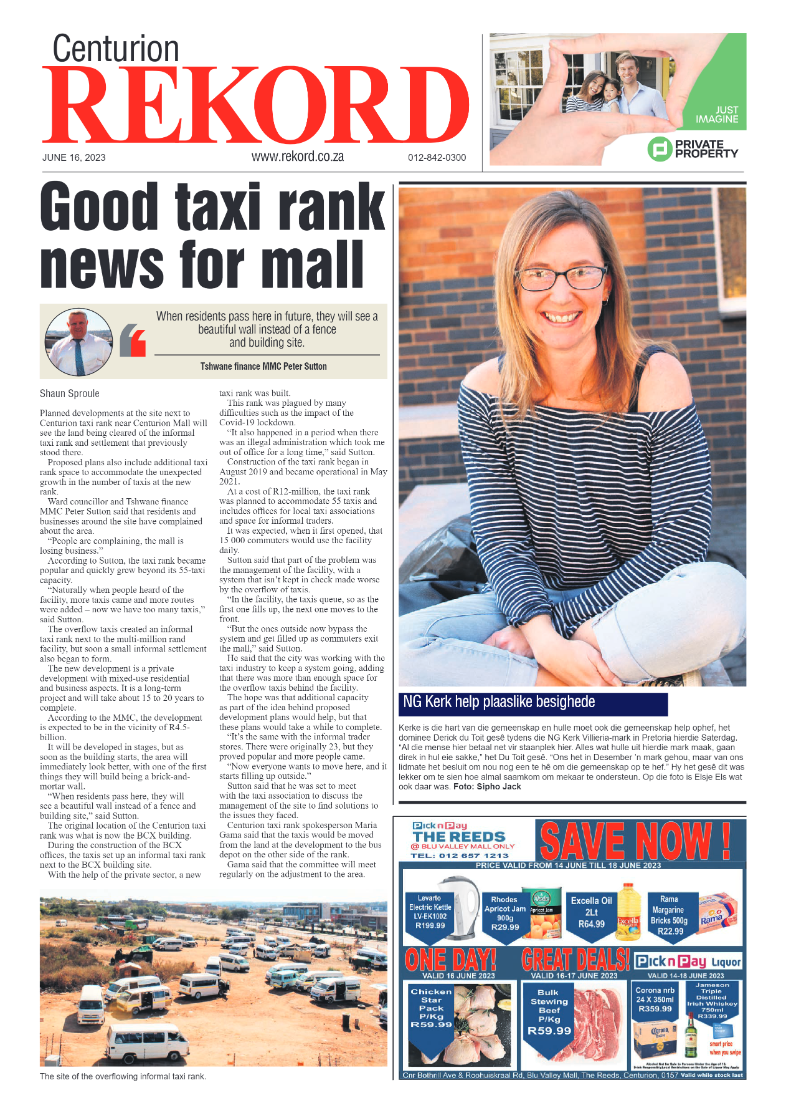 Rekord Centurion 16 June 2023 page 1