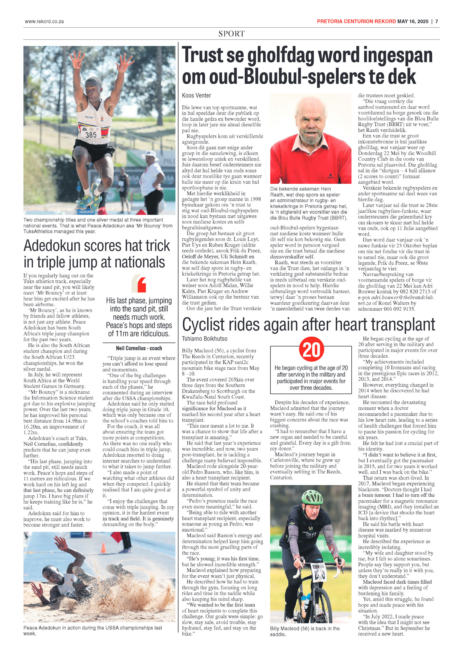 Rekord Centurion 16 May 2025 page 9