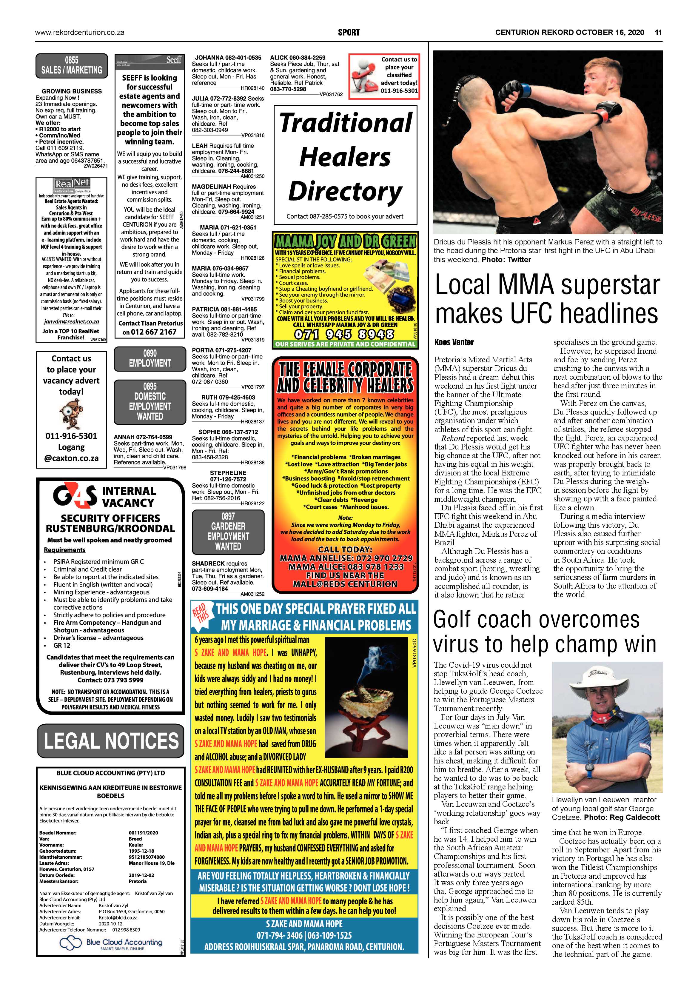 Rekord Centurion 16 October 2020 page 11