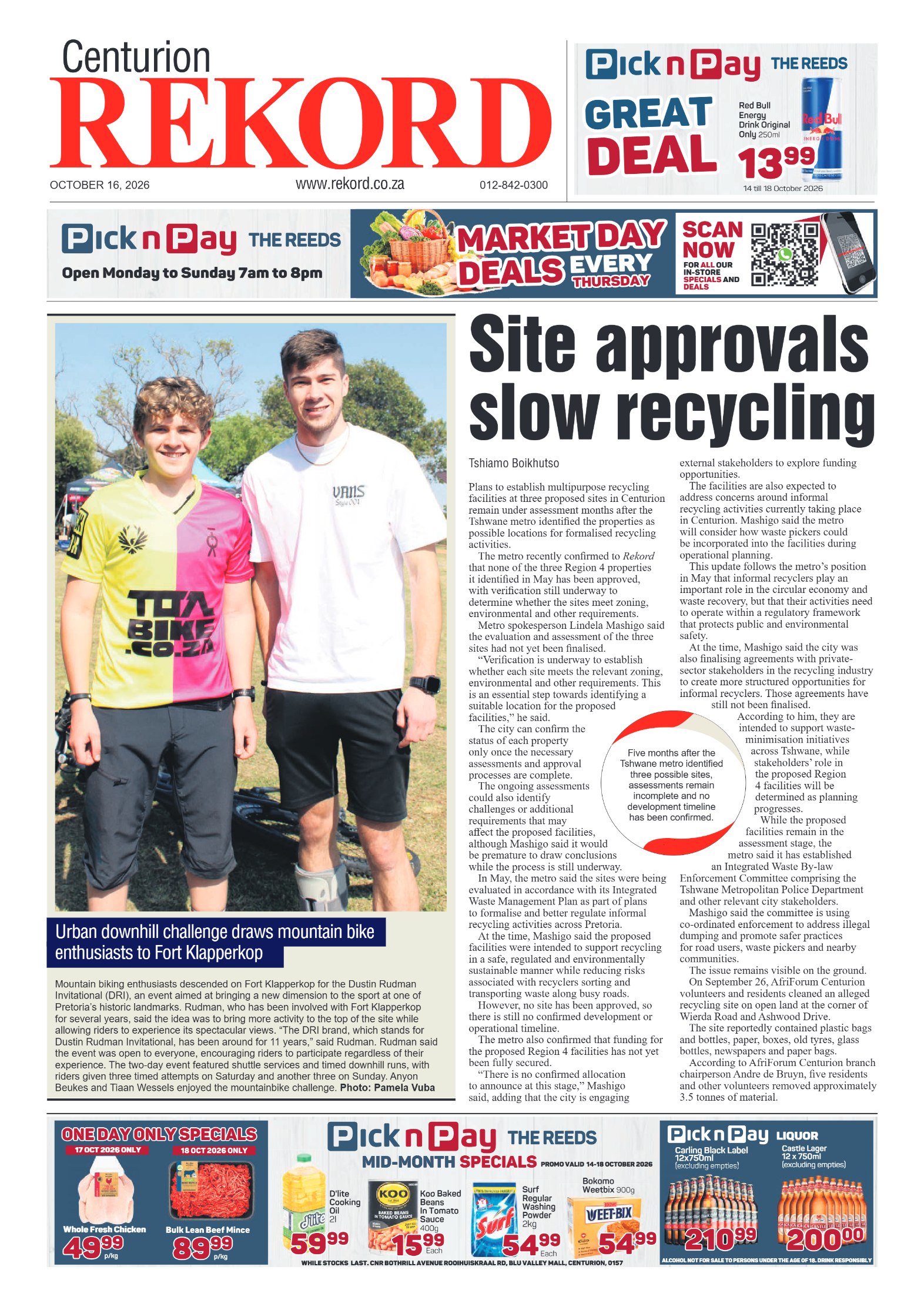 Rekord Centurion – 16 October 2026 page 1