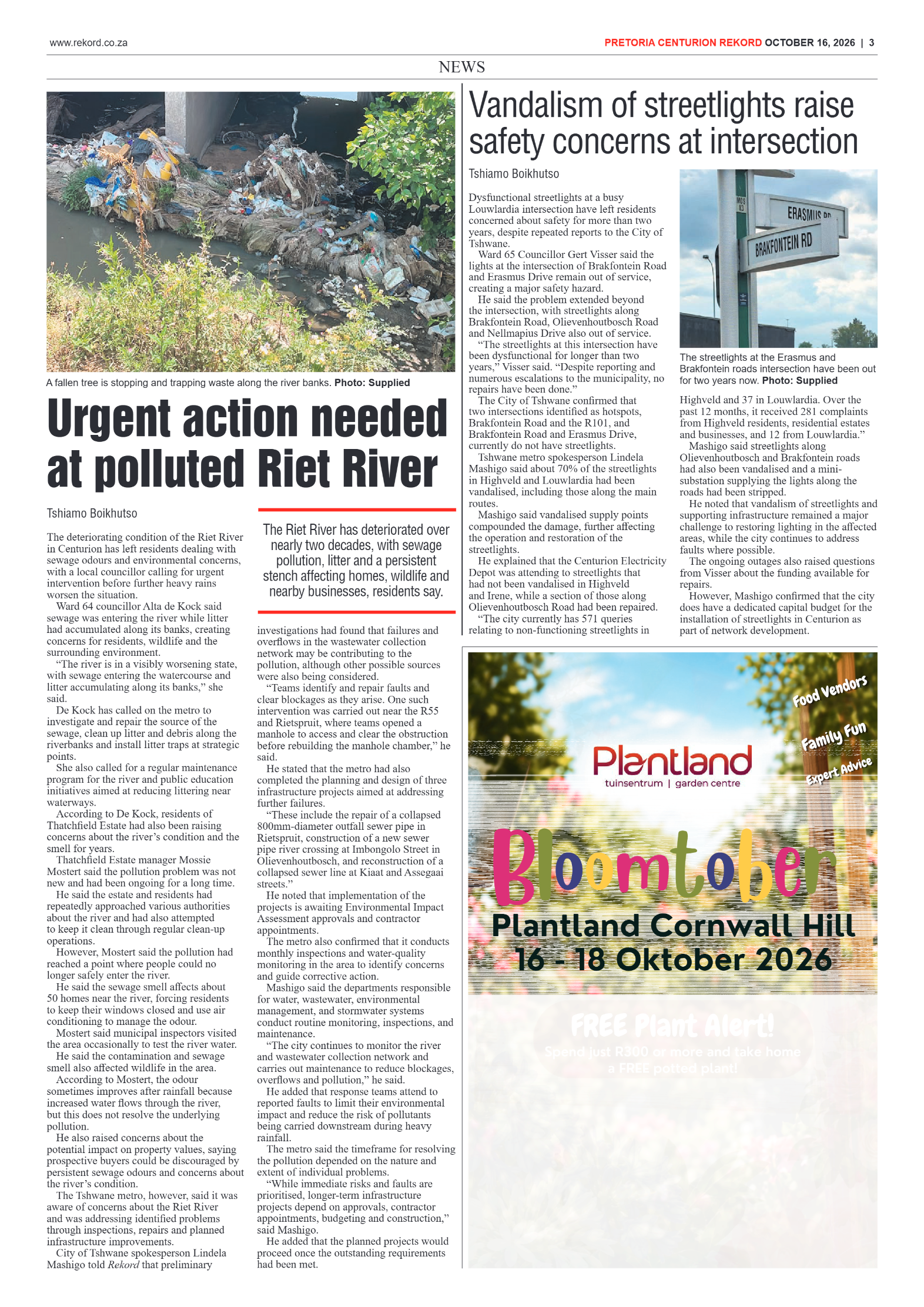 Rekord Centurion – 16 October 2026 page 3