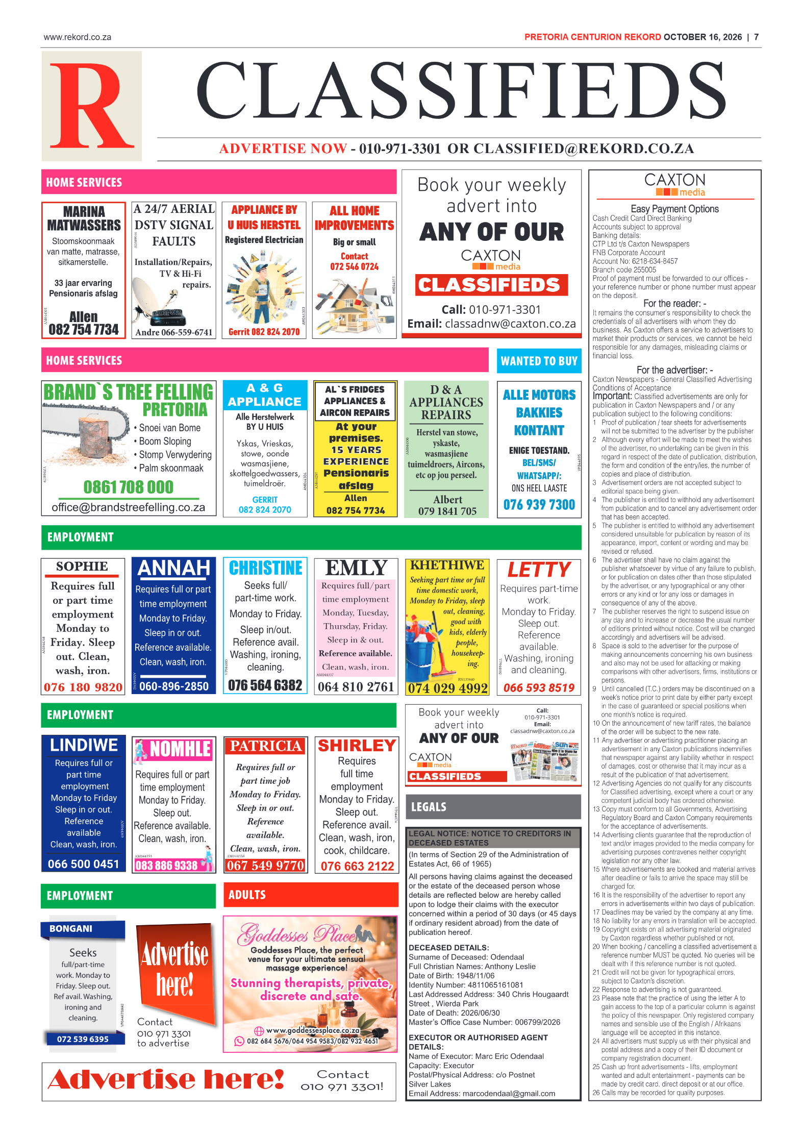 Rekord Centurion – 16 October 2026 page 7