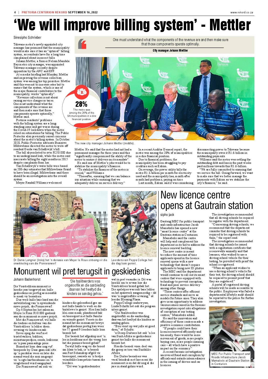 Rekord Centurion 16 September 2022 page 4