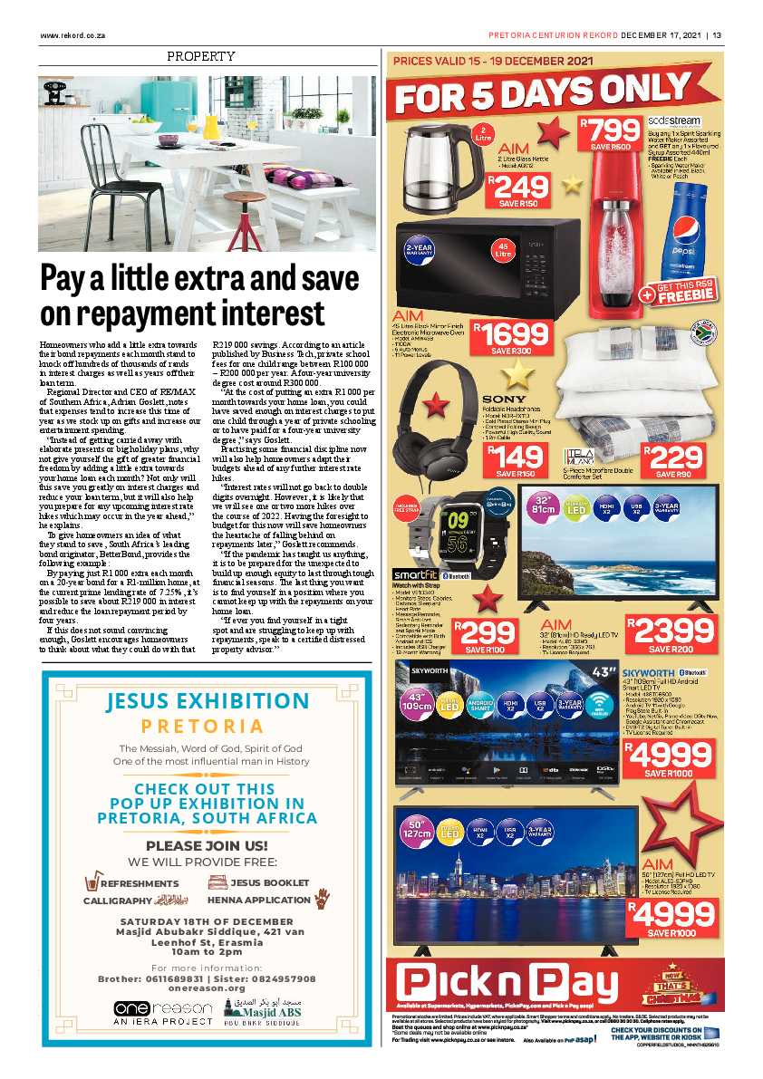 Rekord Centurion 17 December 2021 page 13