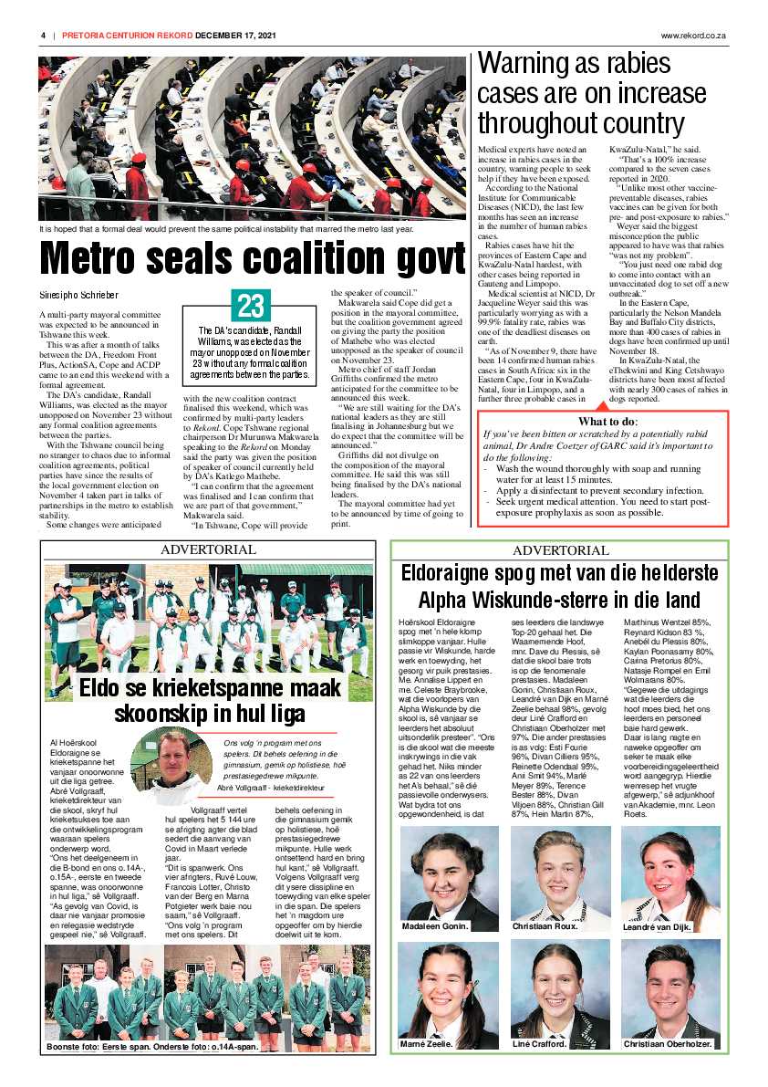Rekord Centurion 17 December 2021 page 4