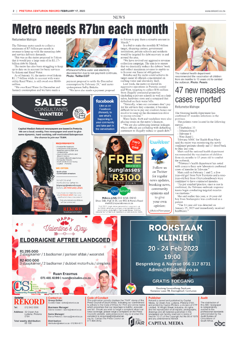 Rekord Centurion 17 February 2023 page 2