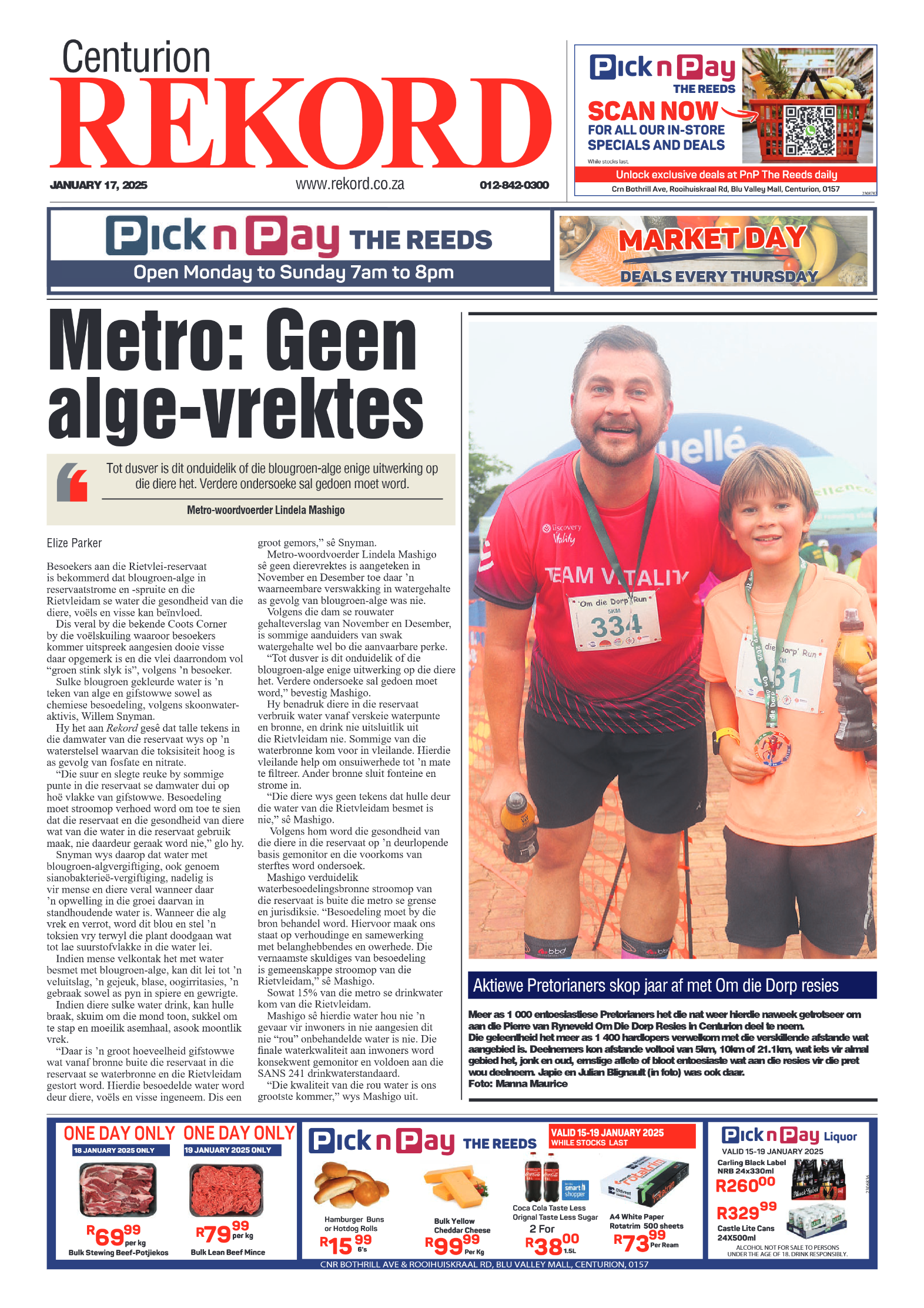 Rekord Centurion 17 January 2025 page 1