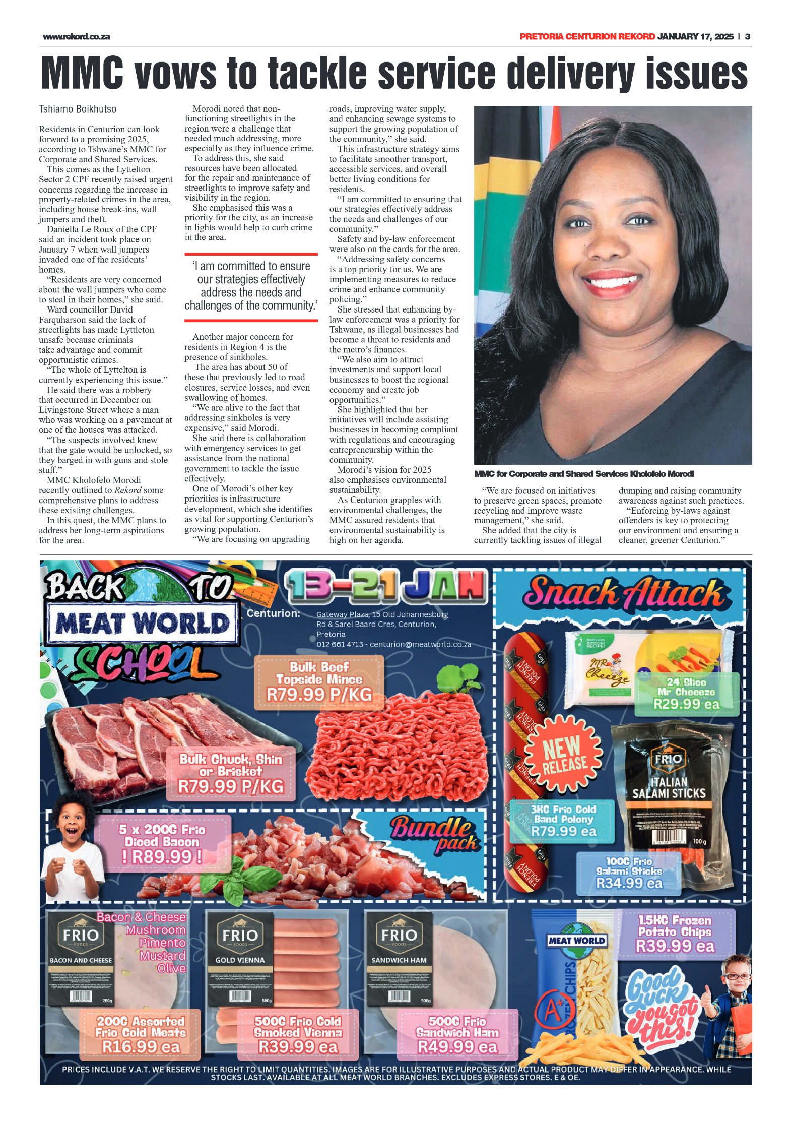Rekord Centurion 17 January 2025 page 3