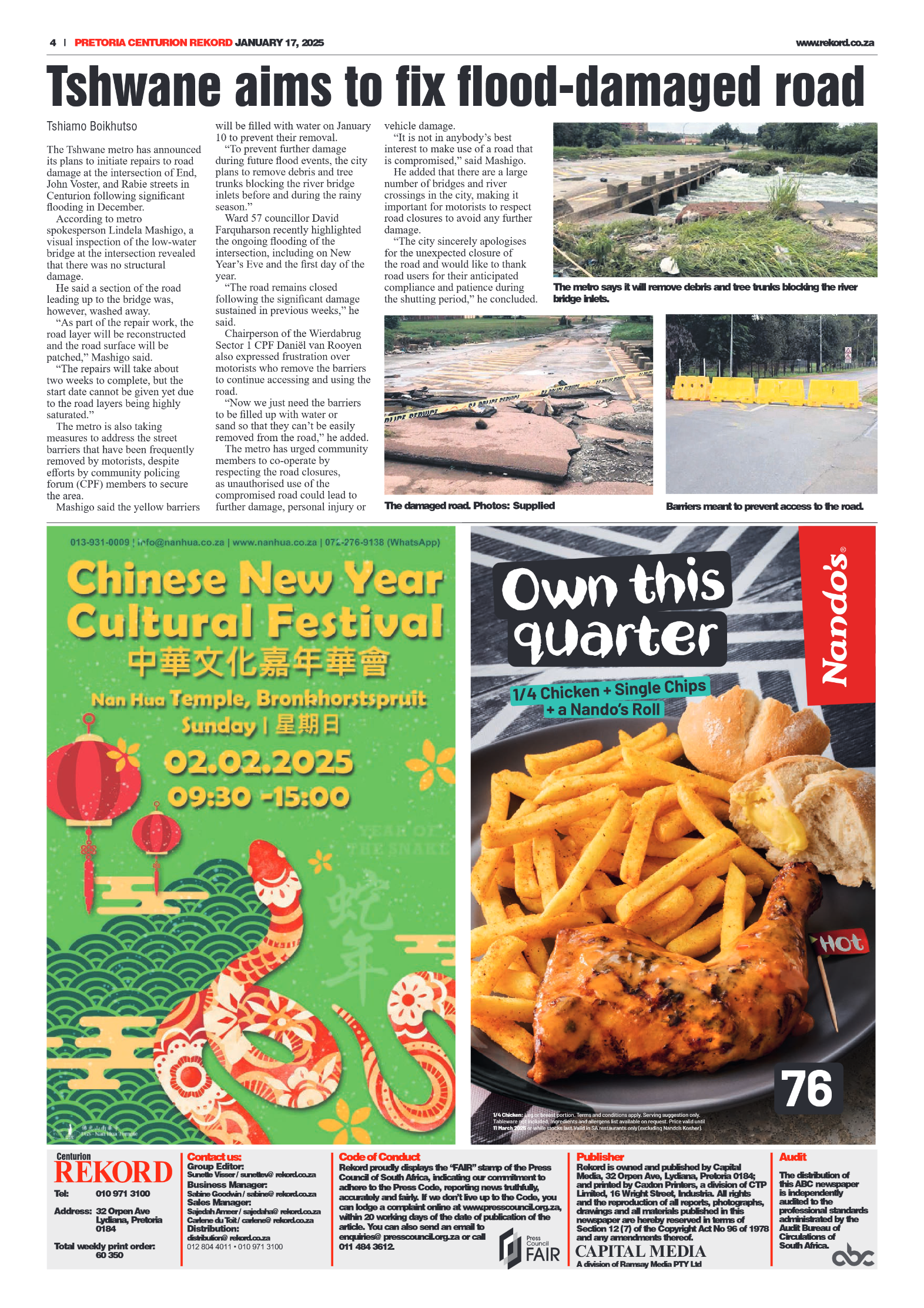 Rekord Centurion 17 January 2025 page 4