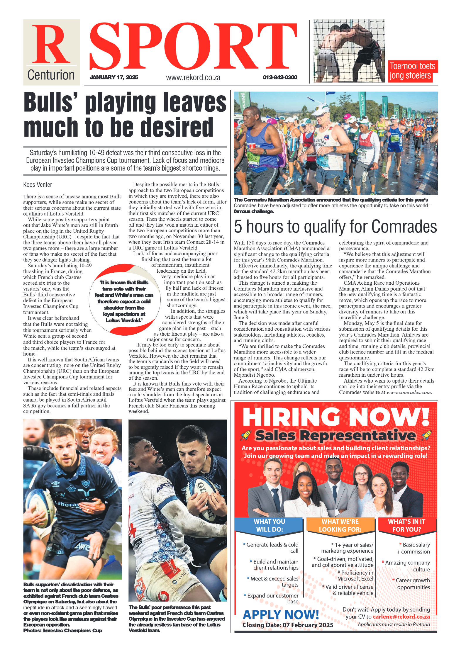 Rekord Centurion 17 January 2025 page 8