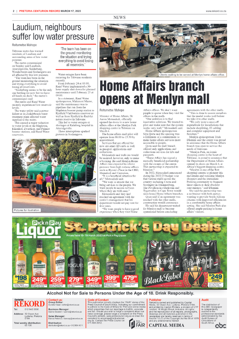 Rekord Centurion 17 March 2023 page 2