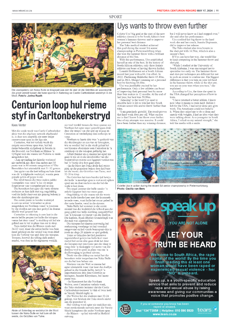 Rekord Centurion 17 May 2024 page 11