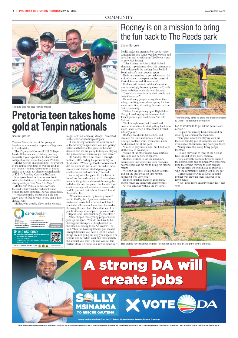 Rekord Centurion 17 May 2024 page 4