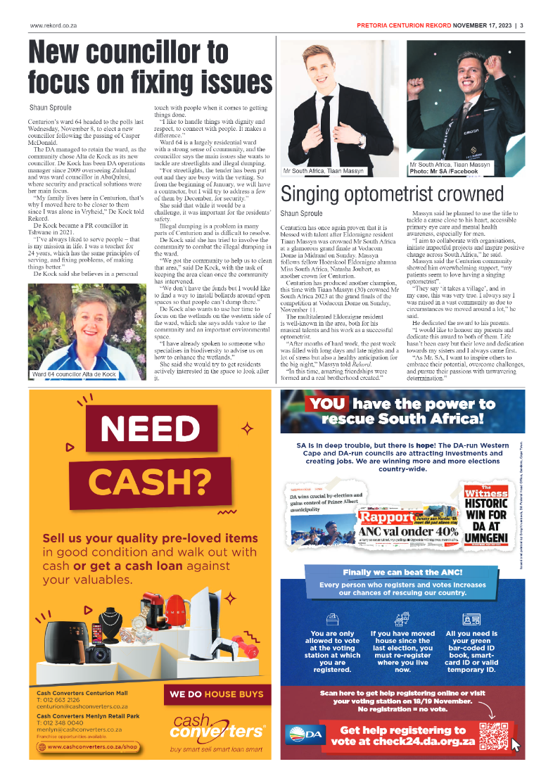 Rekord Centurion 17 November 2023 page 3