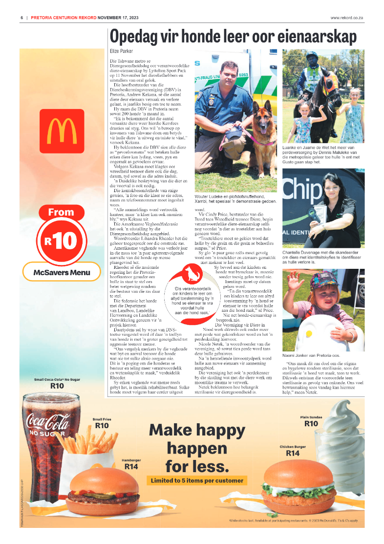 Rekord Centurion 17 November 2023 page 6