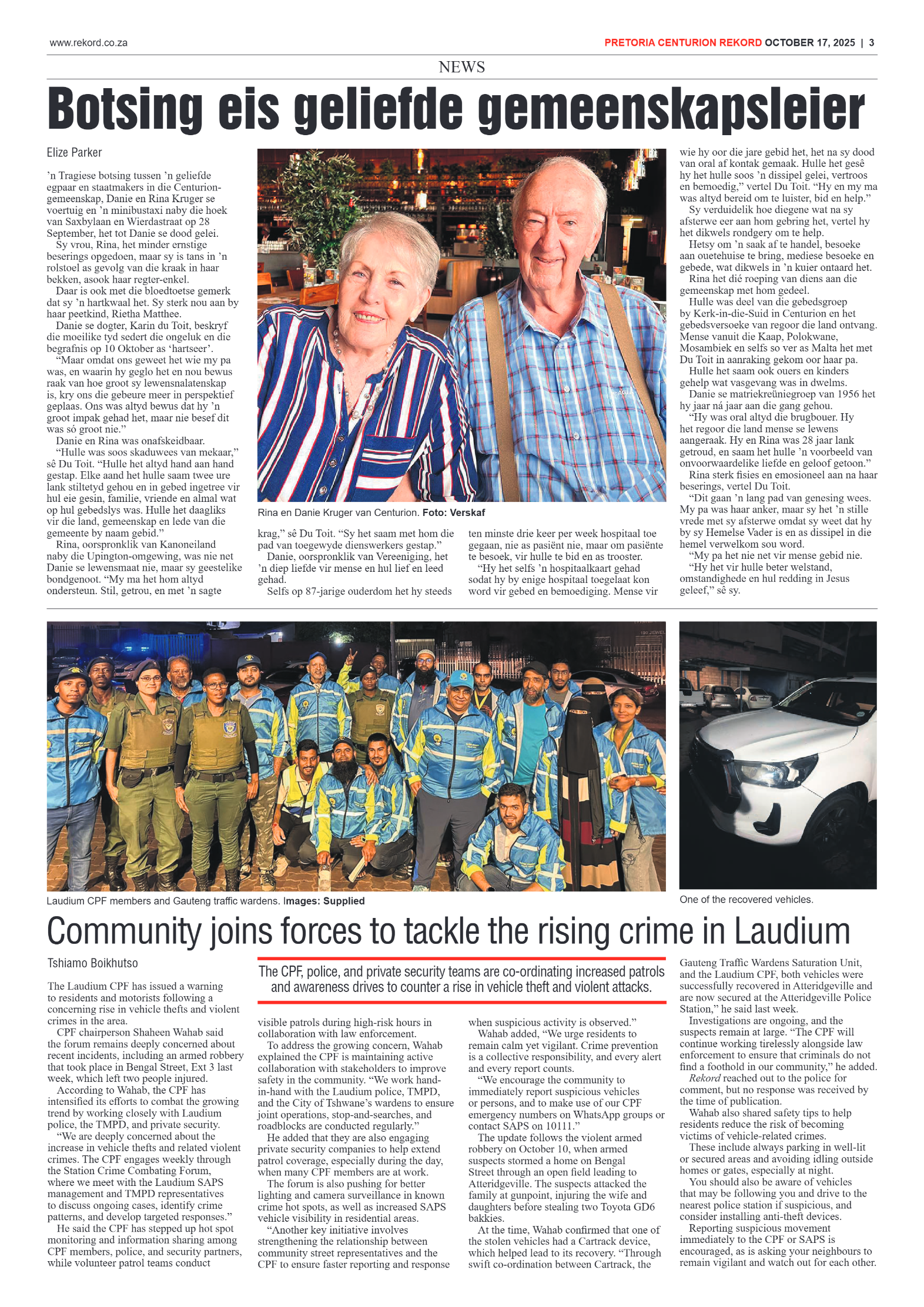 Rekord Centurion 17 October 2025 page 3