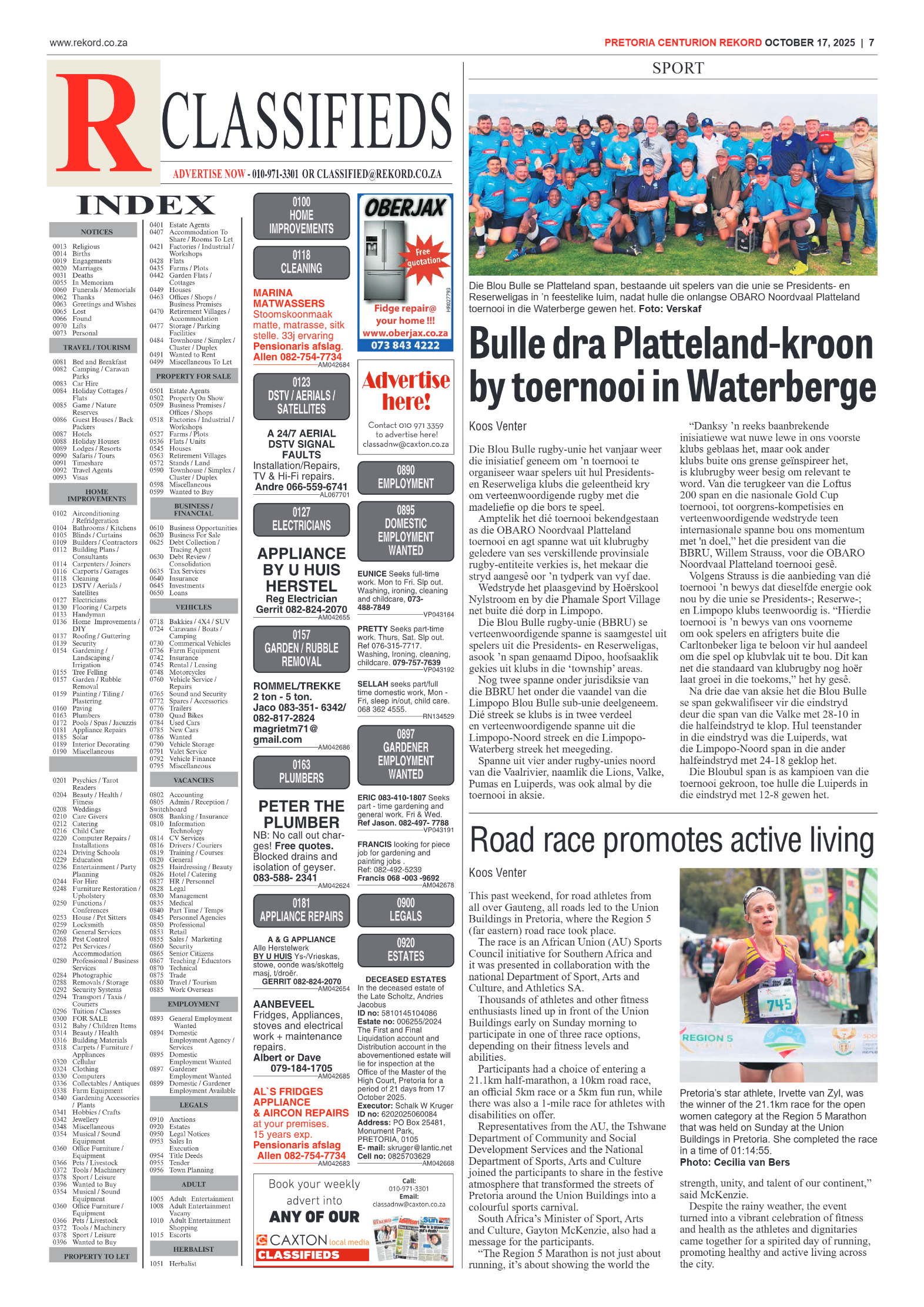 Rekord Centurion 17 October 2025 page 7
