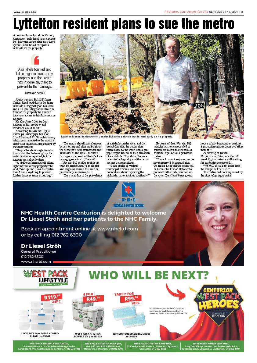 Rekord Centurion 17 September 2021 page 3