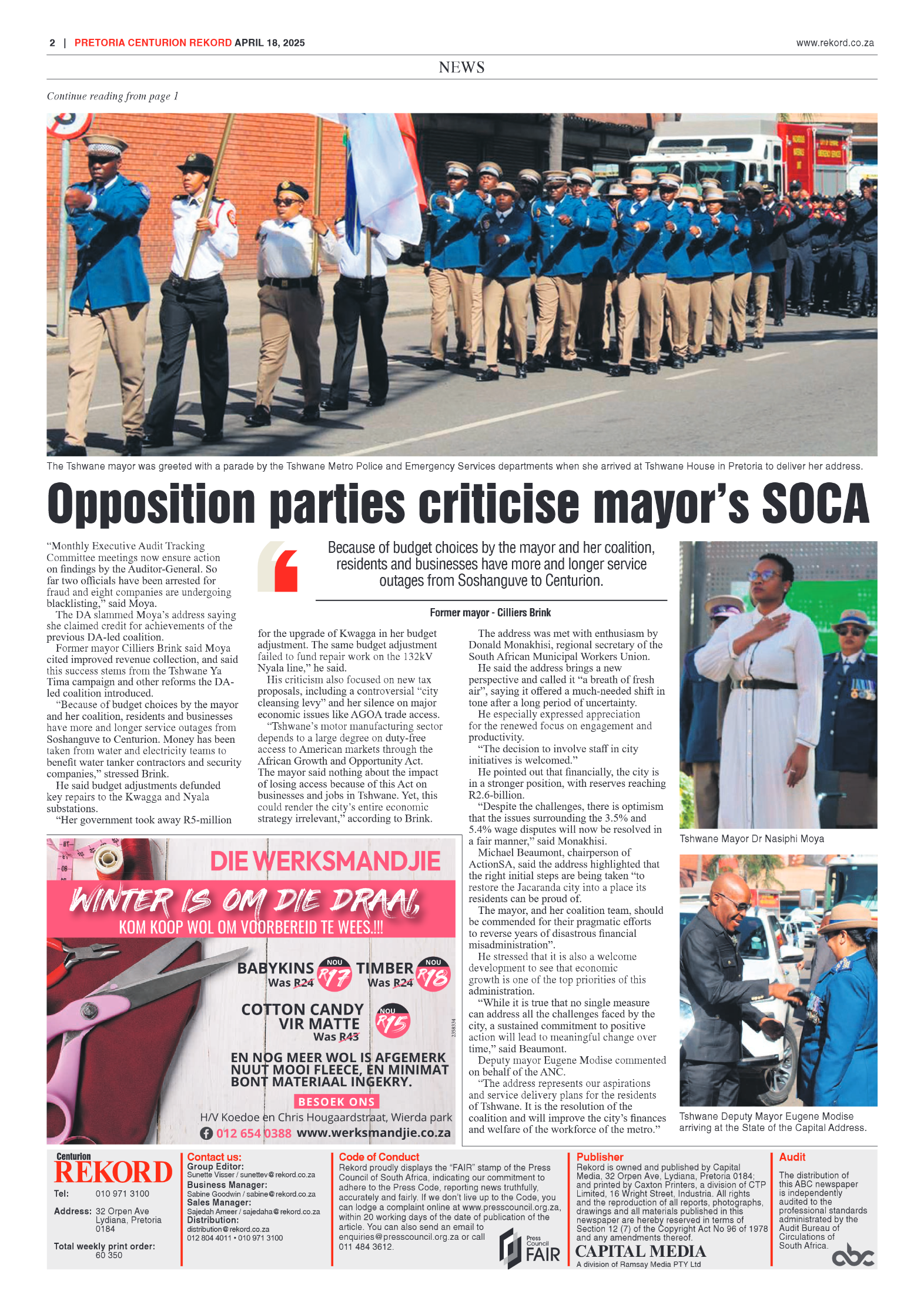 Rekord Centurion 18 April 2025 page 2
