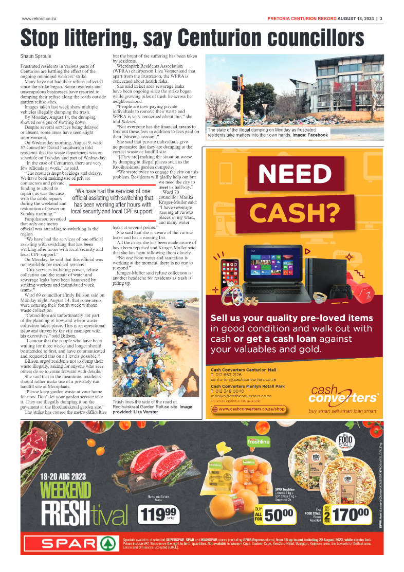 Rekord Centurion 18 August 2023 page 3