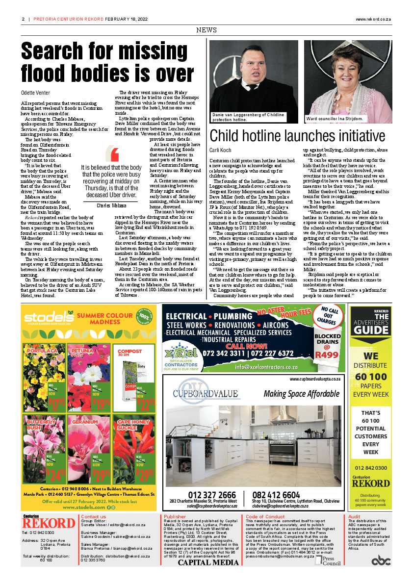 Rekord Centurion 18 February 2022 page 2