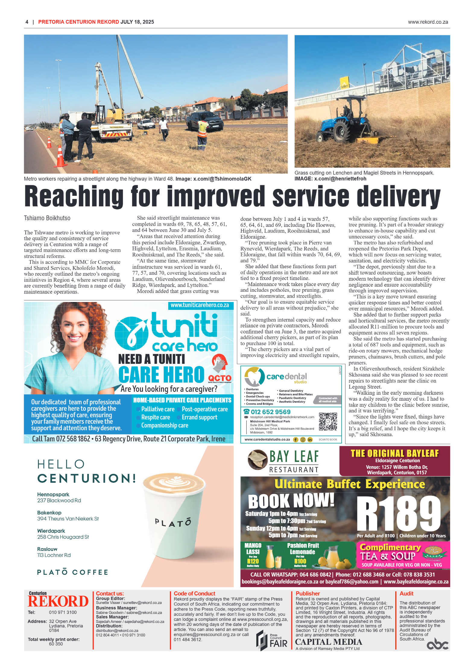 Rekord Centurion 18 July 2025 page 4