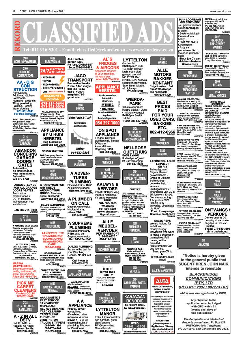 Rekord Centurion 18 June 2021 page 12