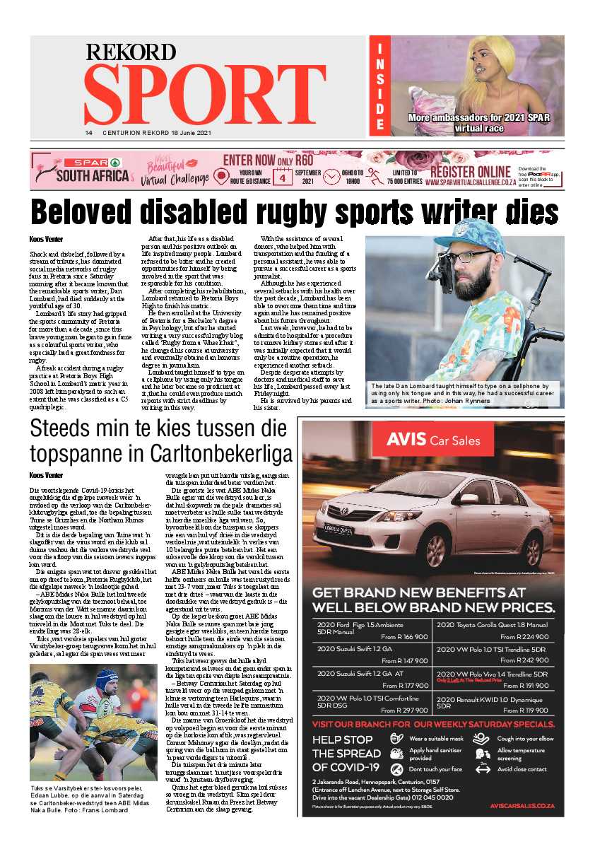 Rekord Centurion 18 June 2021 page 14