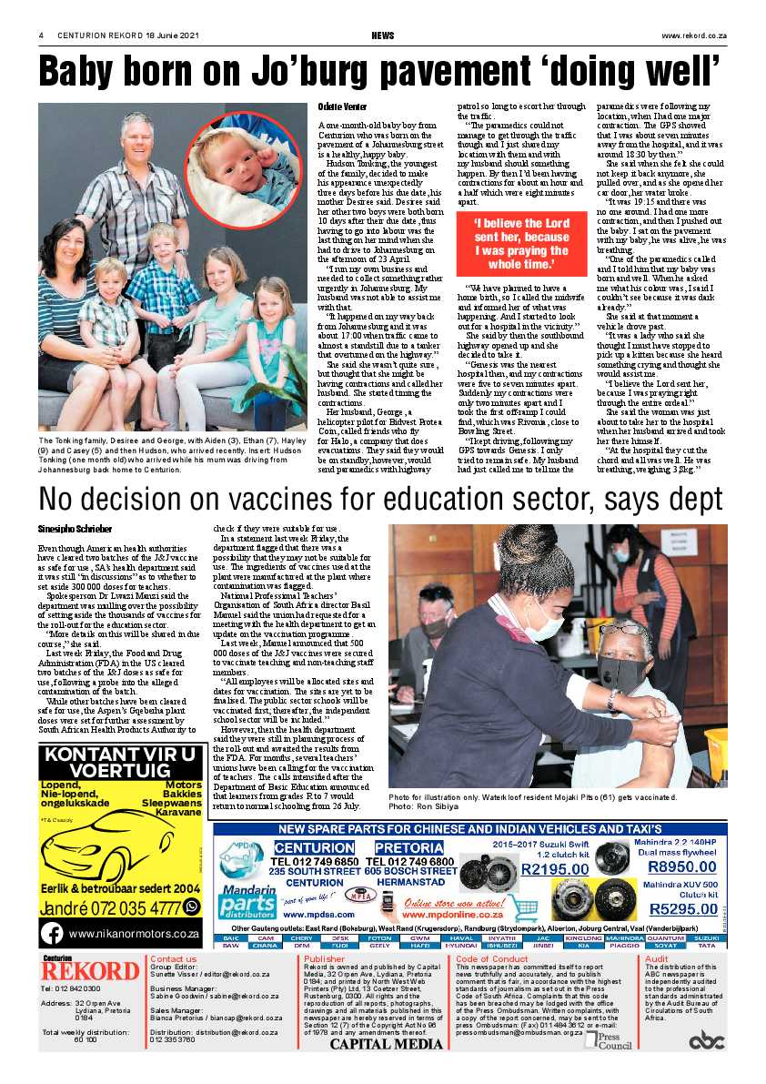 Rekord Centurion 18 June 2021 page 4