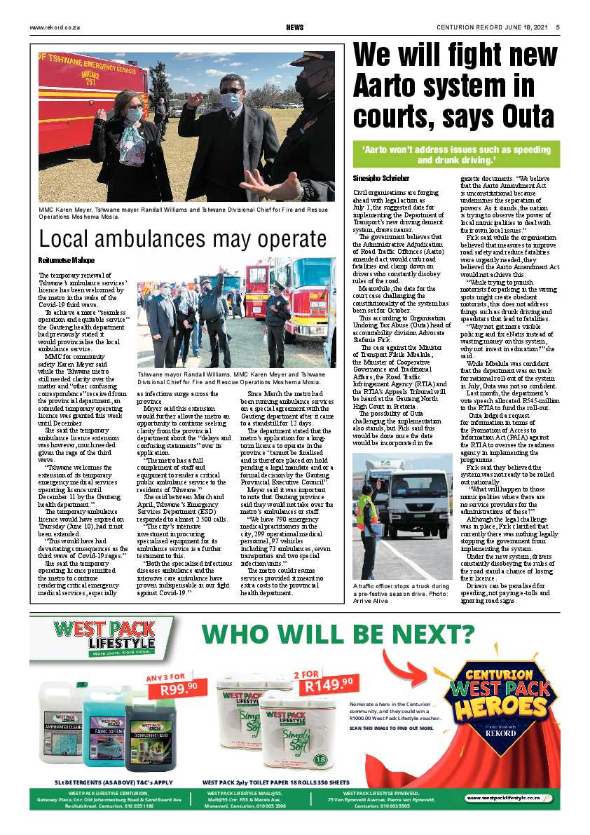 Rekord Centurion 18 June 2021 page 5