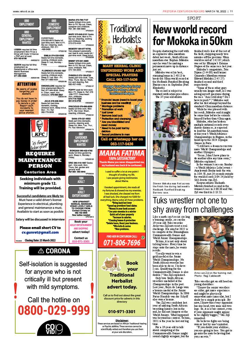 Rekord Centurion 18 March 2022 page 11