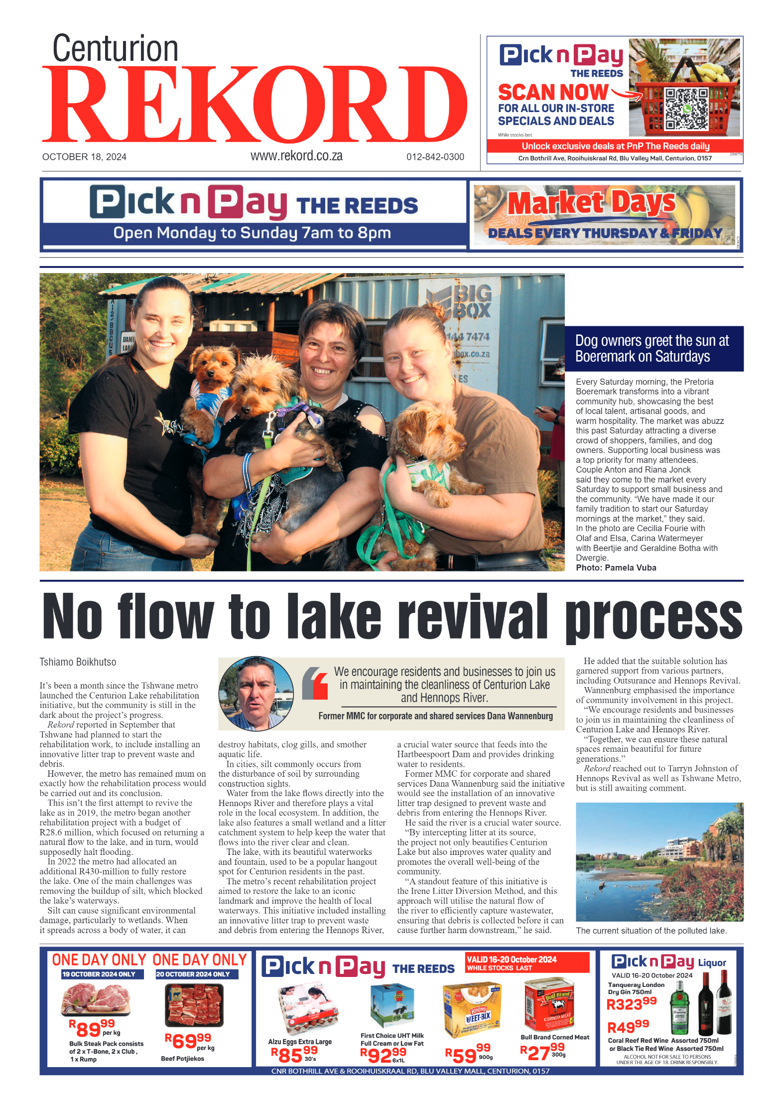 Rekord Centurion 18 October 2024 page 1