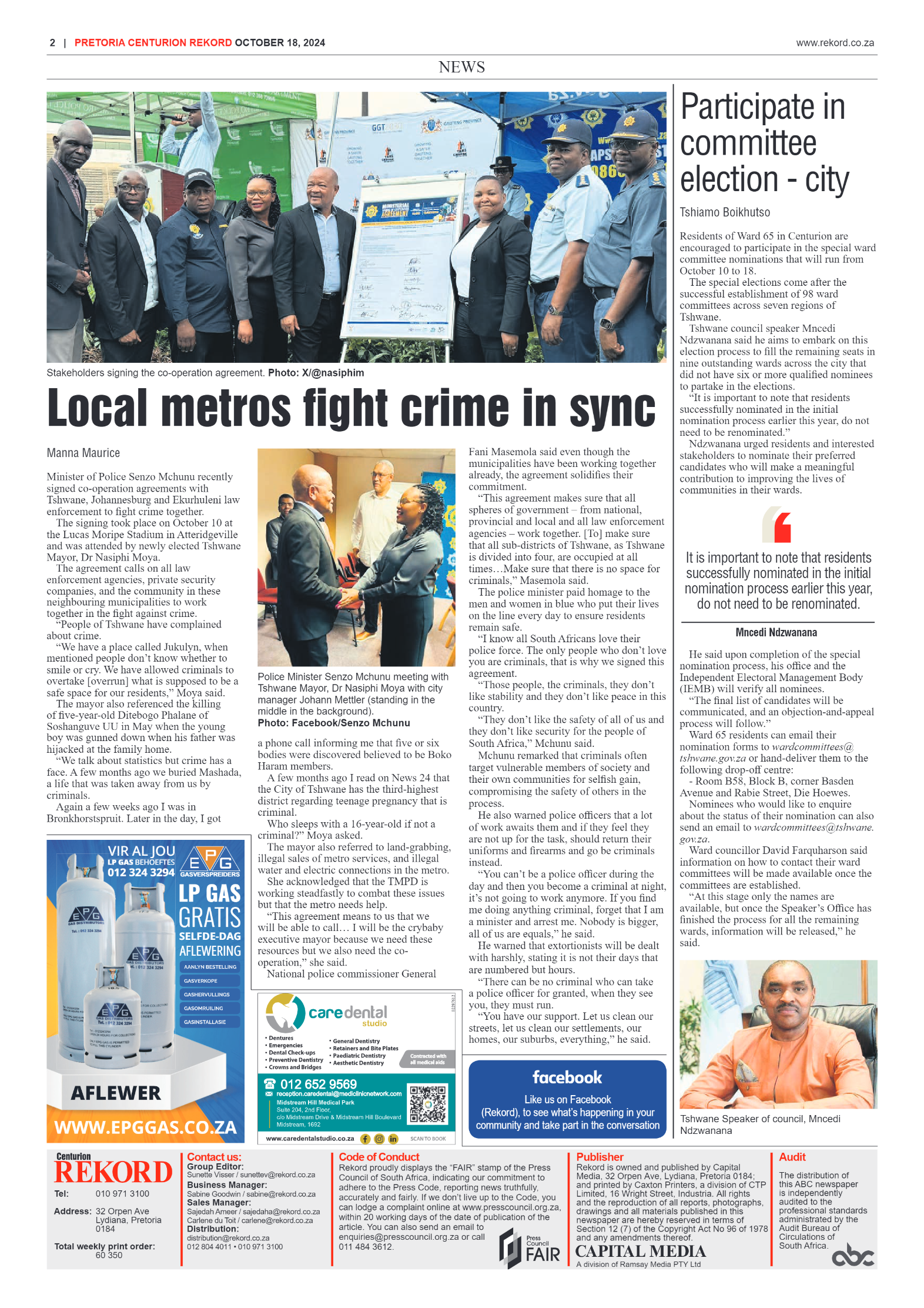 Rekord Centurion 18 October 2024 page 2