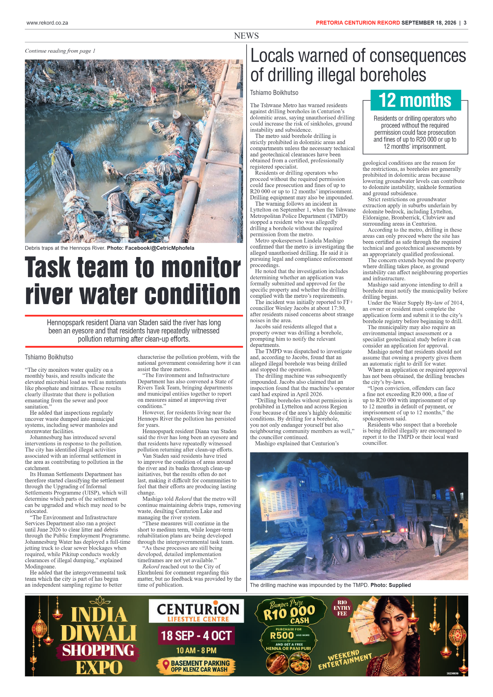 Rekord Centurion 18 September 2026 page 3
