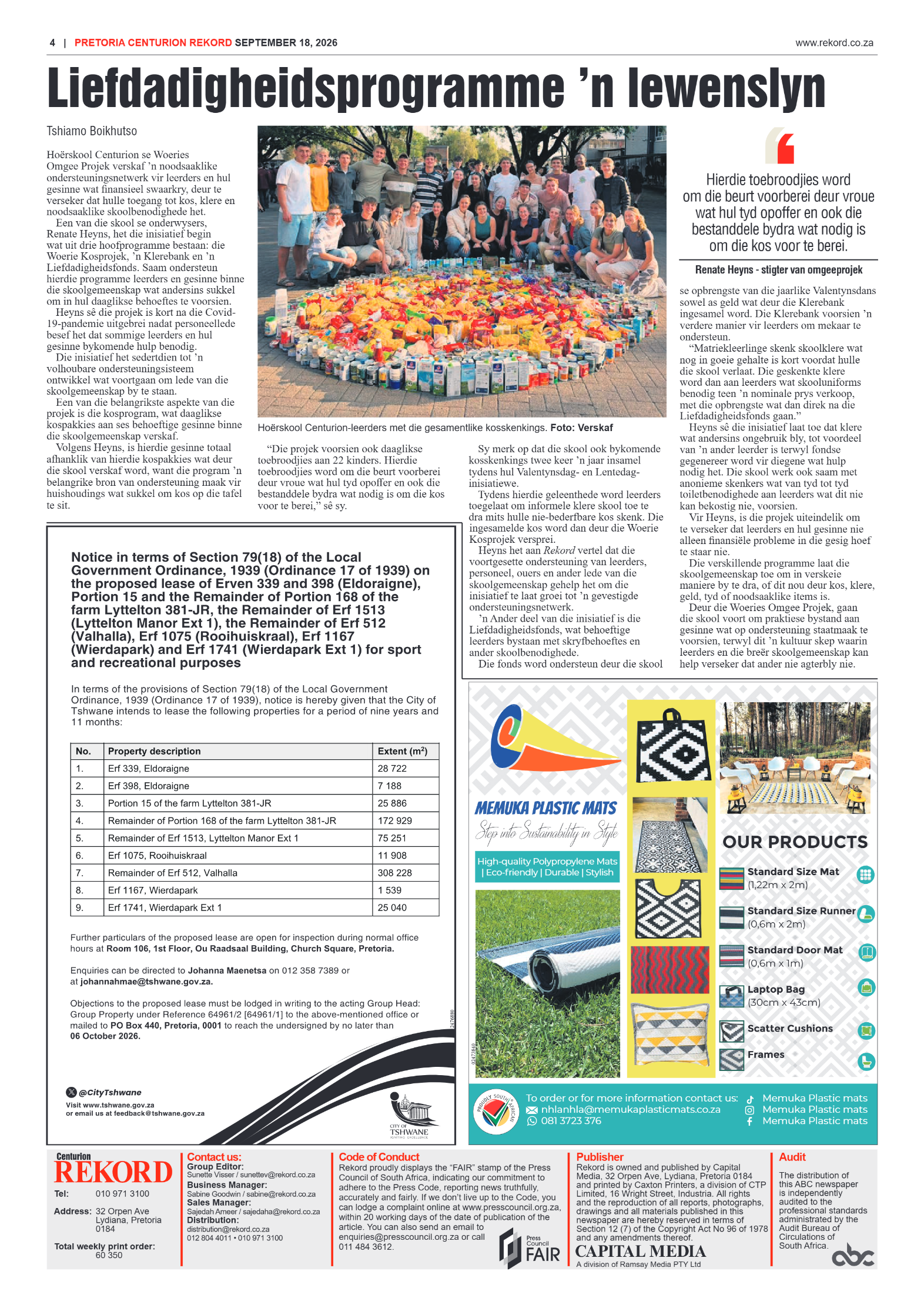 Rekord Centurion 18 September 2026 page 4
