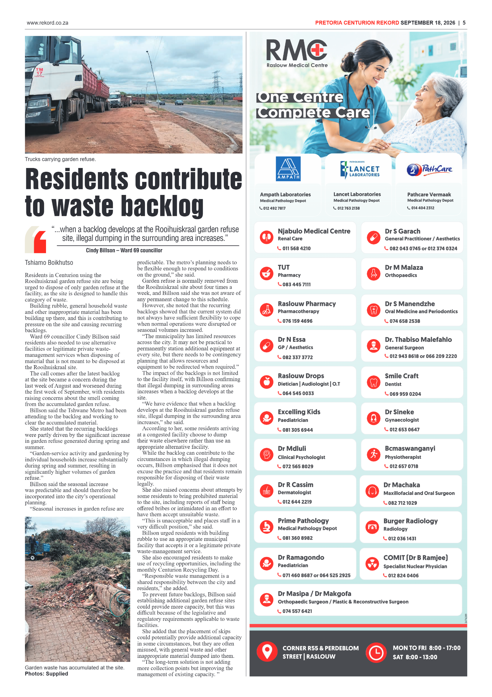 Rekord Centurion 18 September 2026 page 5