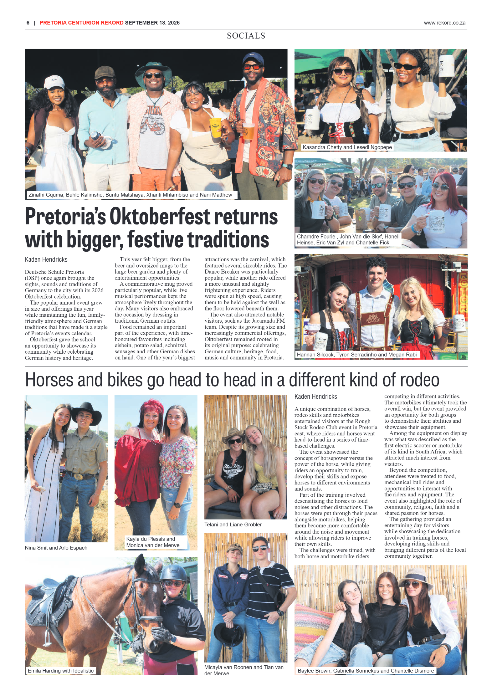 Rekord Centurion 18 September 2026 page 6