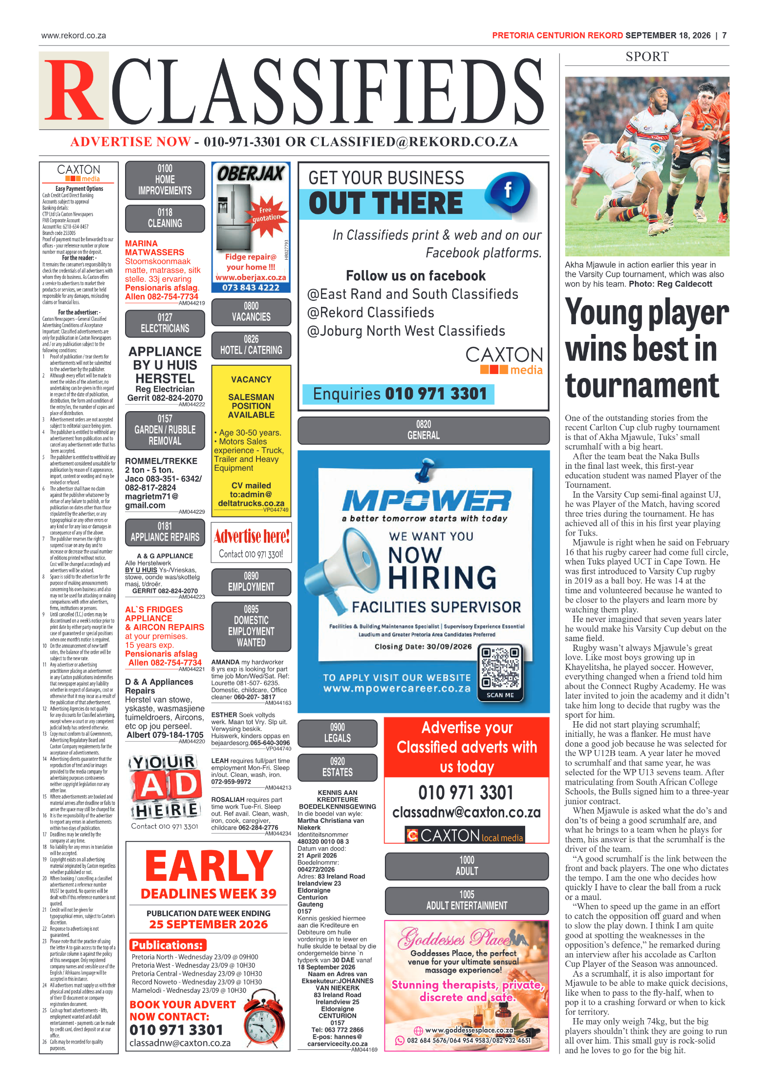 Rekord Centurion 18 September 2026 page 7