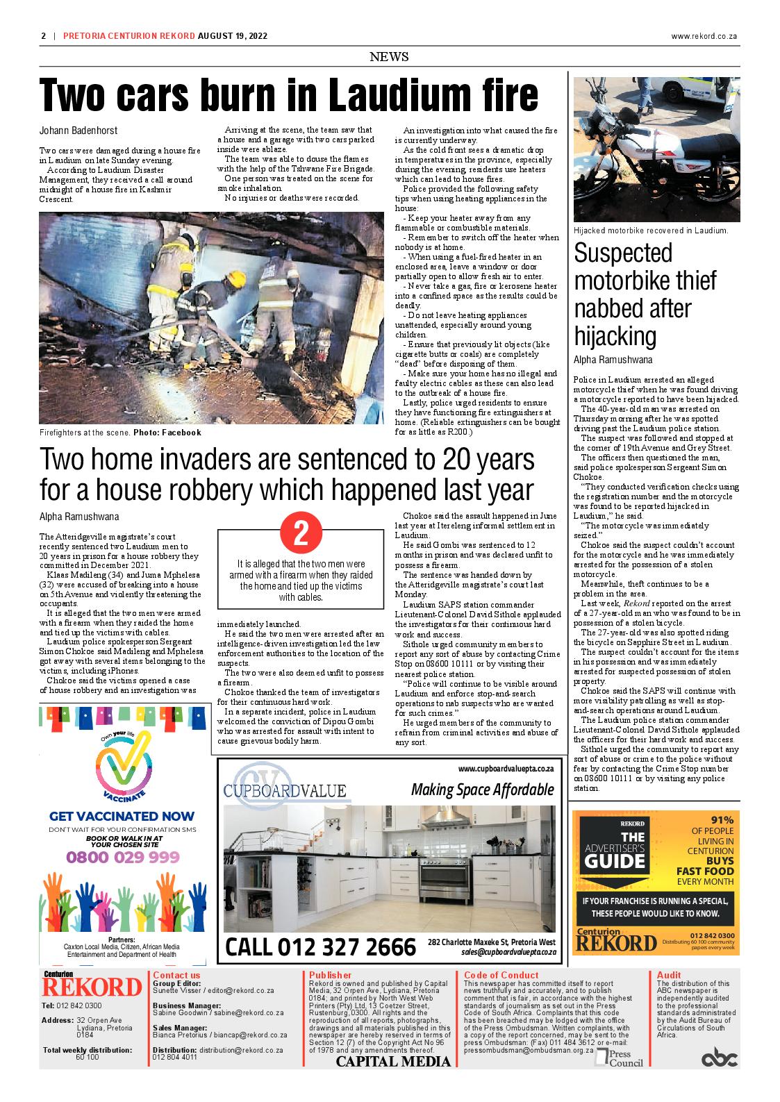 Rekord Centurion 19 August 2022 page 2