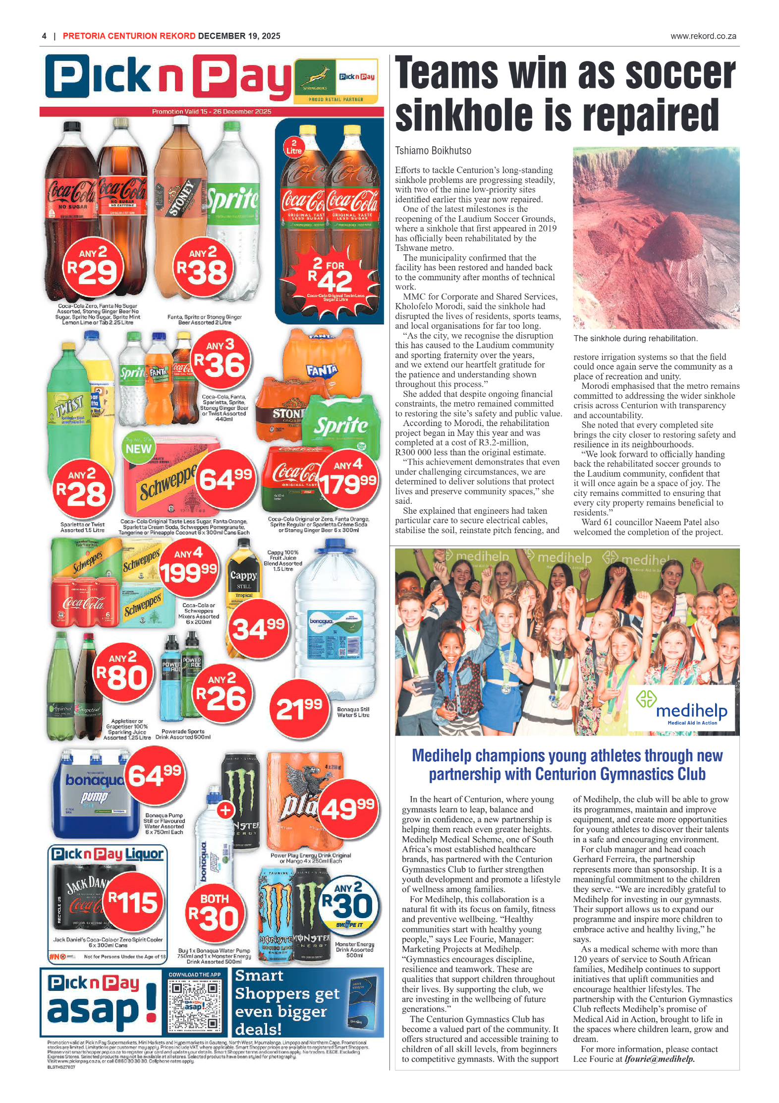 Rekord Centurion 19 December 2025 page 4