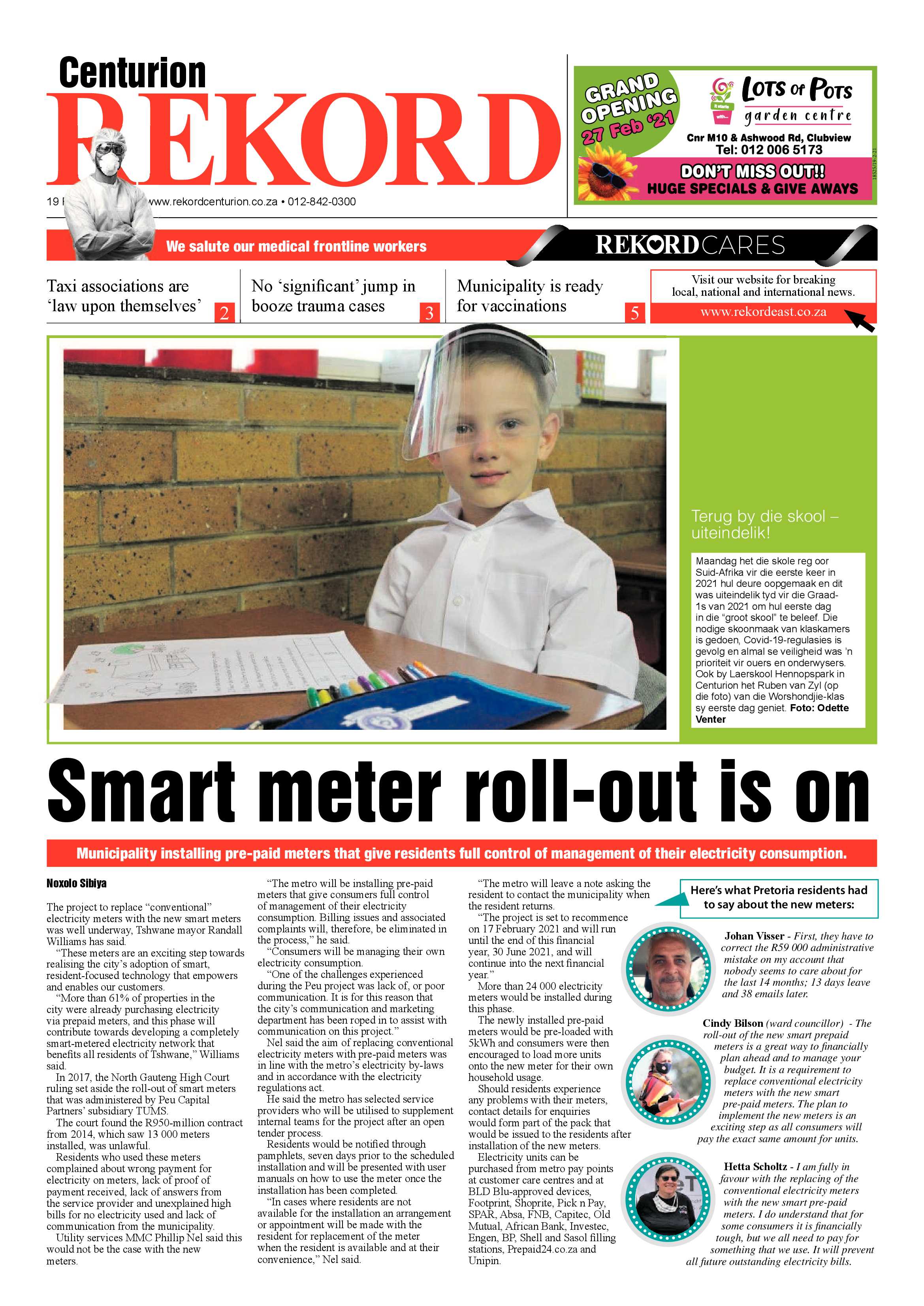 Rekord Centurion 19 February 2021 page 1