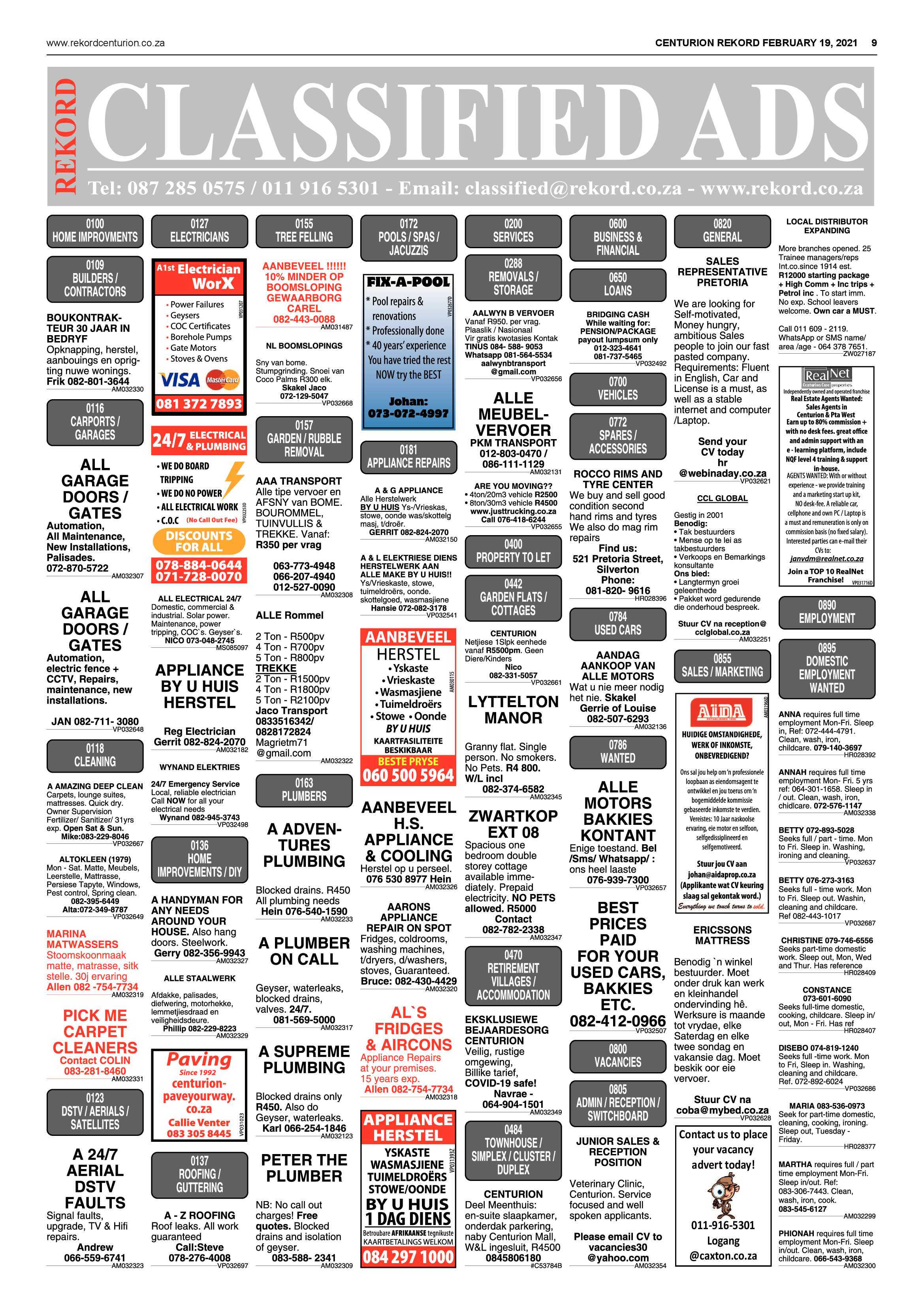 Rekord Centurion 19 February 2021 page 9