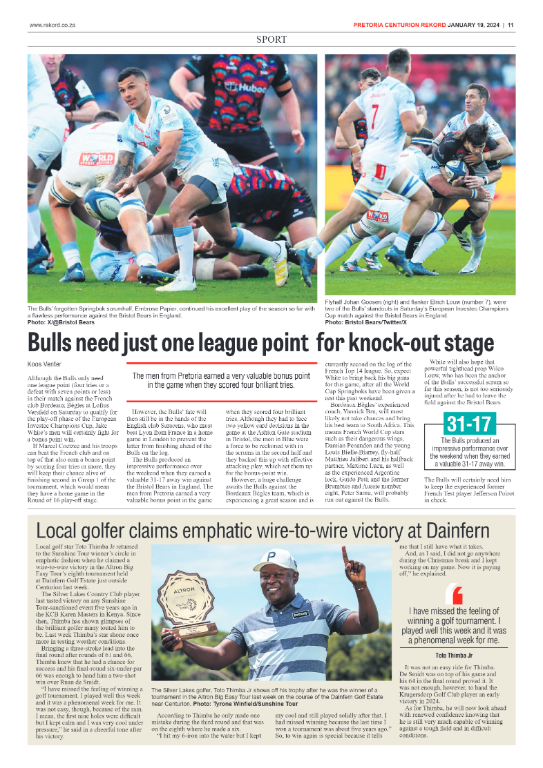 Rekord Centurion 19 January 2024 page 11