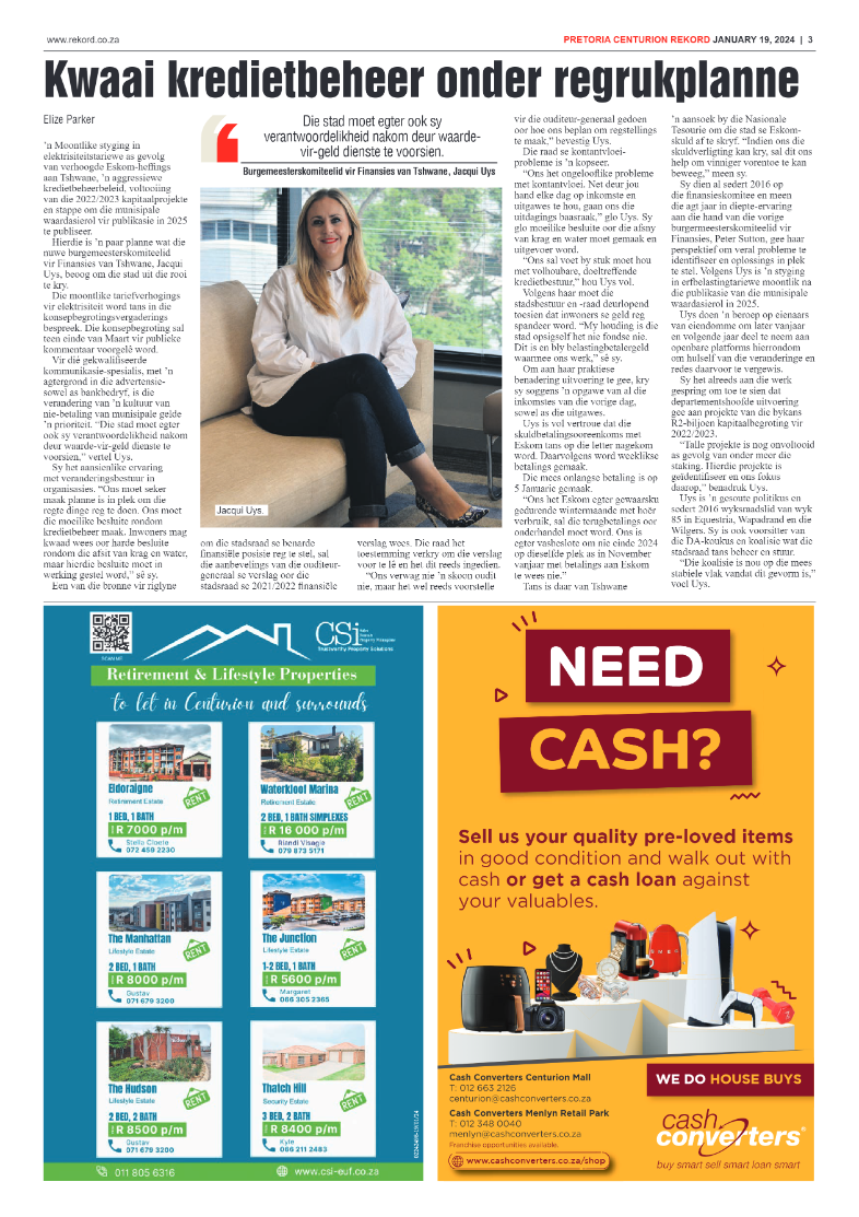 Rekord Centurion 19 January 2024 page 3