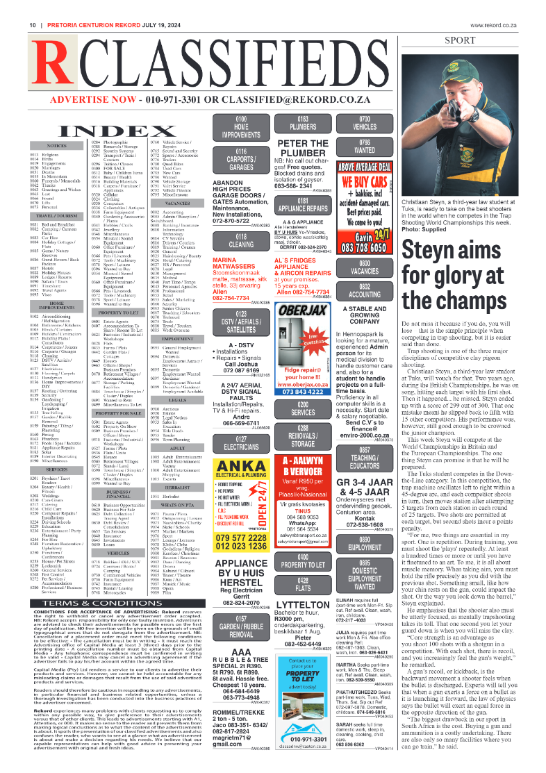 Rekord Centurion 19 July 2024 page 10